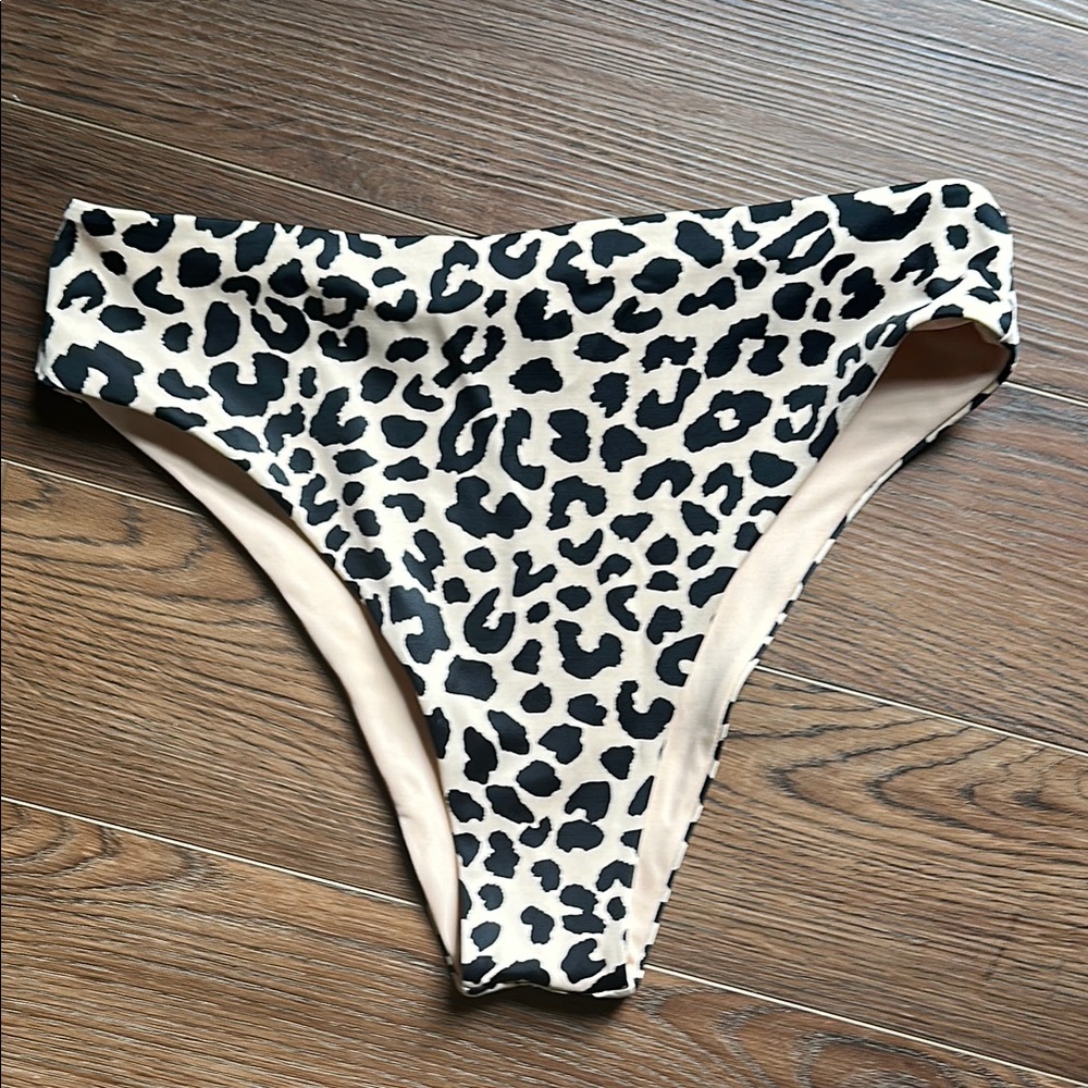 Tori Praver Swimwear Cream and Black Bikini